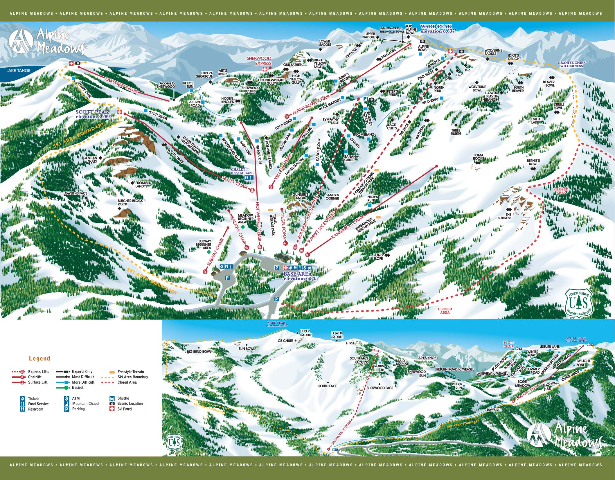 Alpine Meadows Map