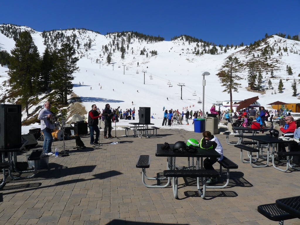 Slide base area with live band, March 2014