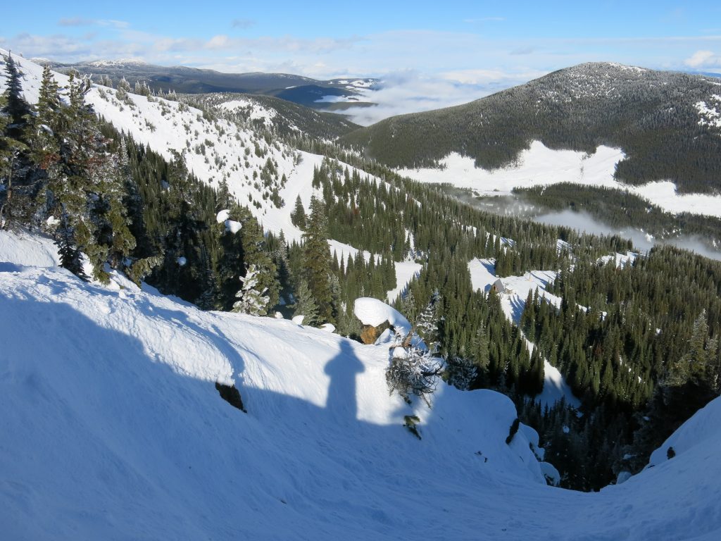 Top of Tooth/Tusk at Apex Mountain, February 2017