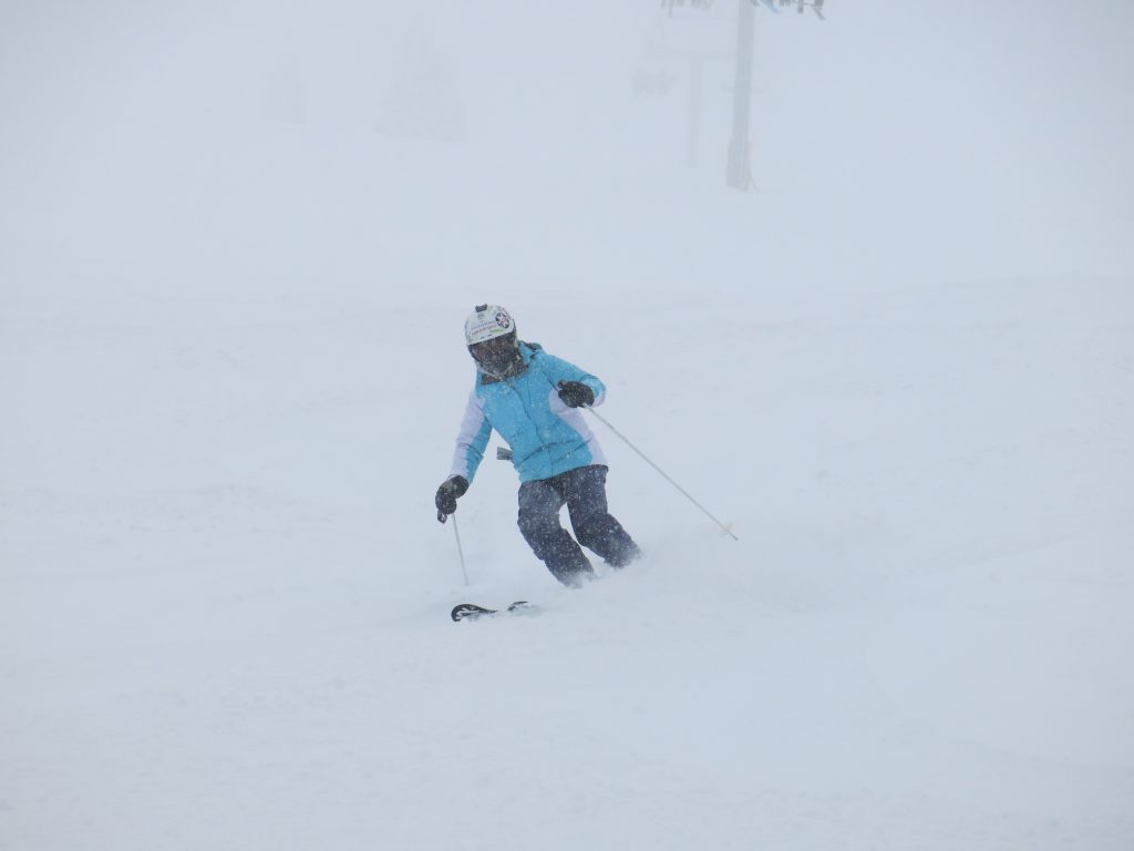 Some powder at the top of Mt. Todd at Sun Peaks, February 2017