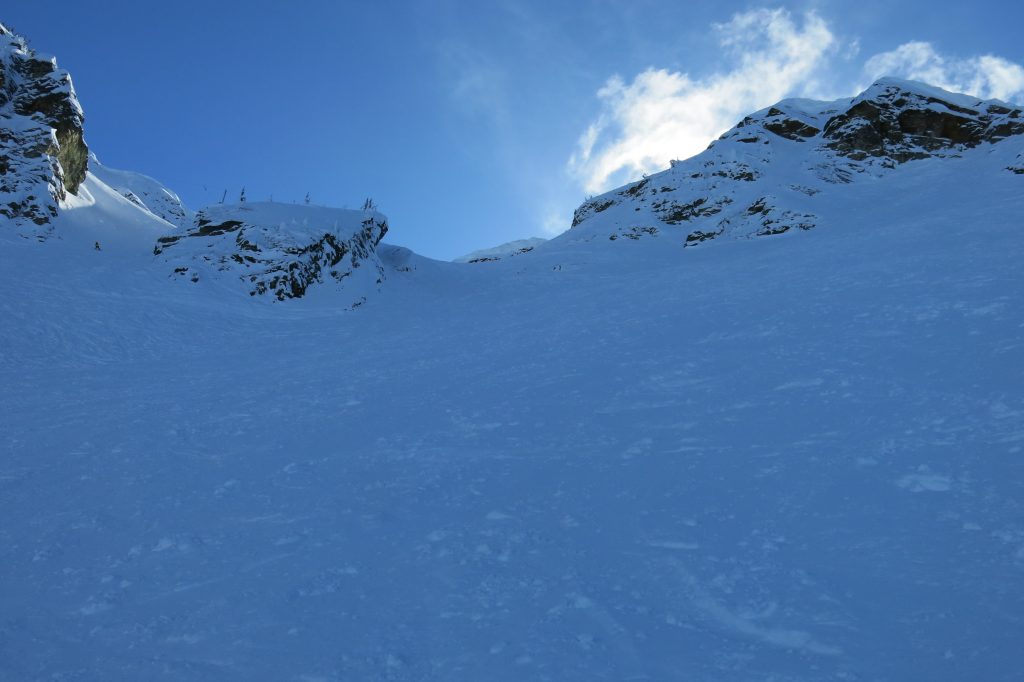 Steeper part of North Bowl at Revelstoke, February 2018