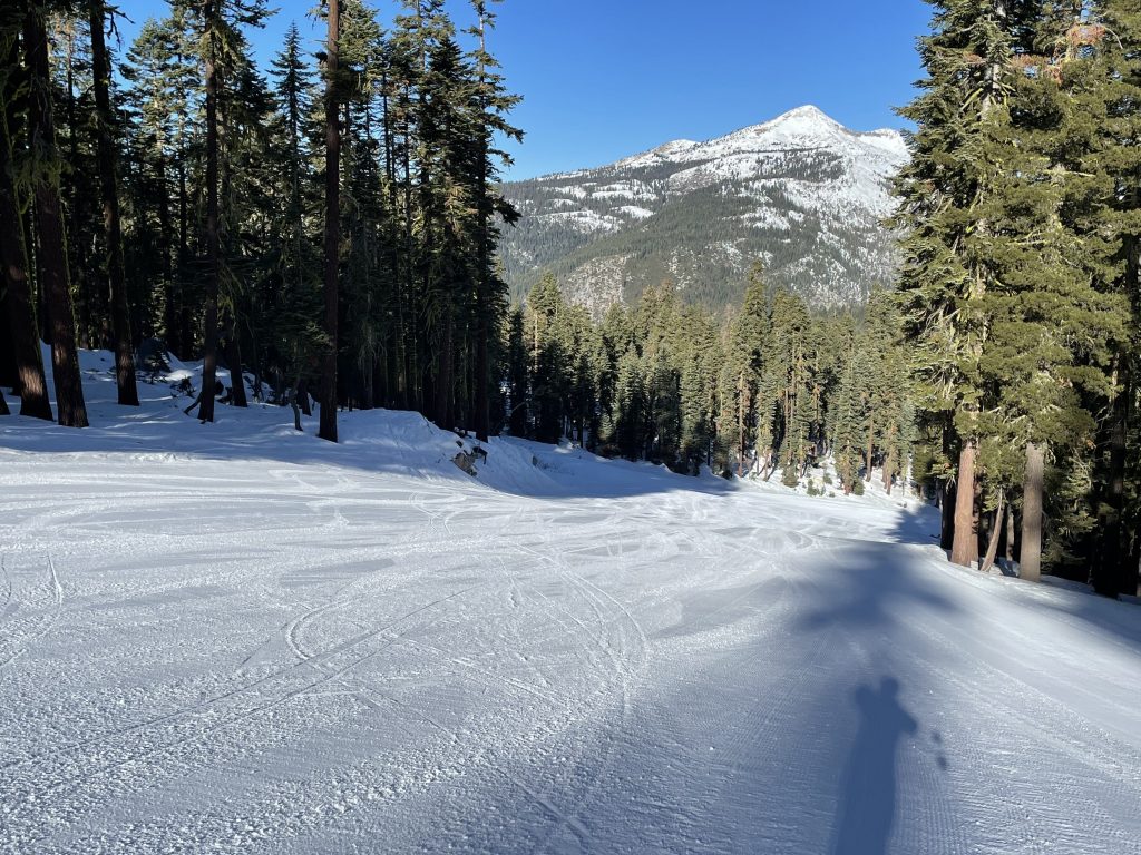 Sierra at Tahoe groomer, January 2021
