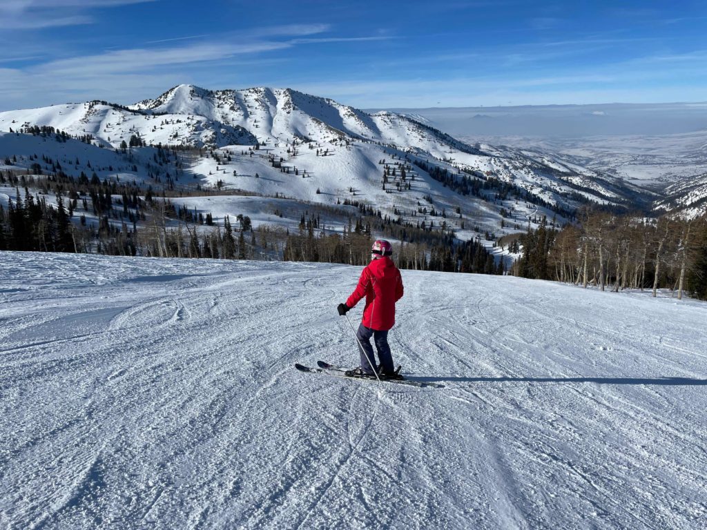 Another easy intermediate groomer at Powder Mountain - January 2022