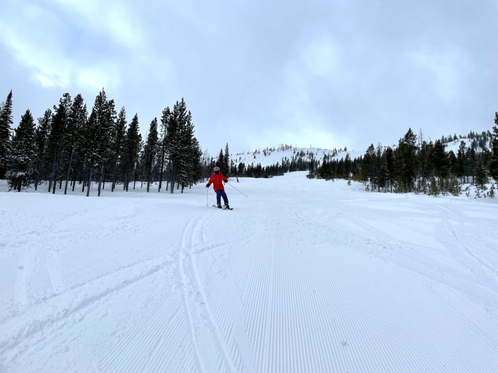 Nice grooming at Lost Trail Powder Mountain - January 2022