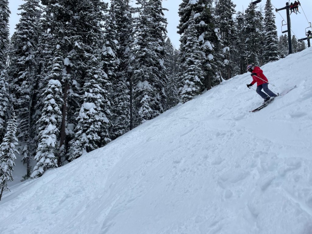 Some steeper stuff at Lost Trail Powder Mountain - January 2022