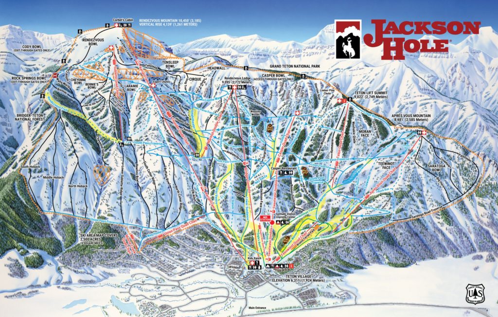 Jackson Hole Trail Map 21/22