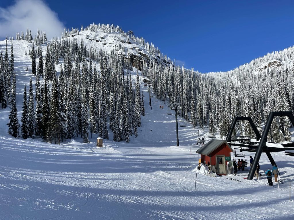 East Rim chair at Whitefish, January 2022