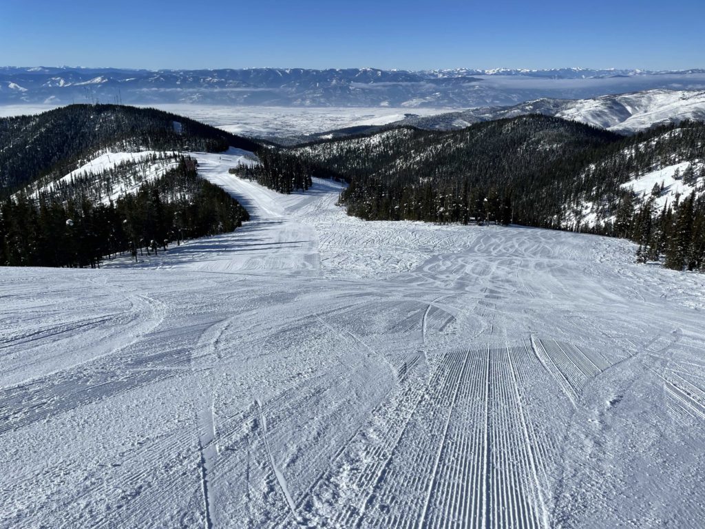 Upper High Park at Montana Snowbowl, January 2022