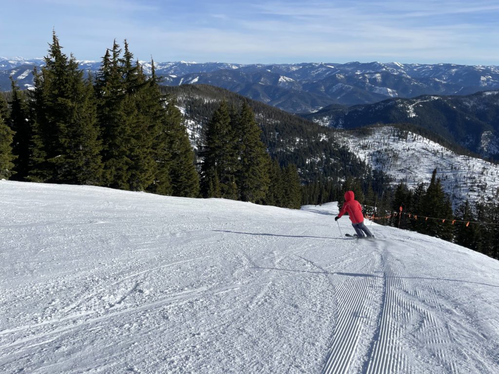 Chair 2 terrain at Silver Mountain, January 2022
