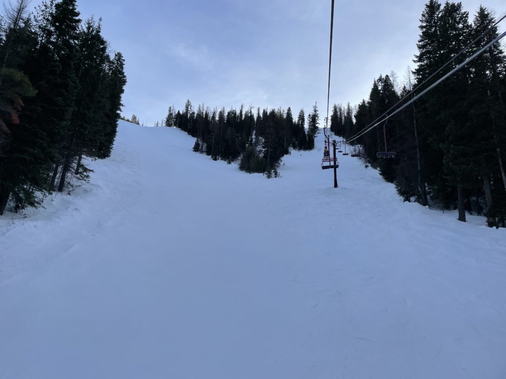 Jackass terrain at Silver Mountain, January 2022