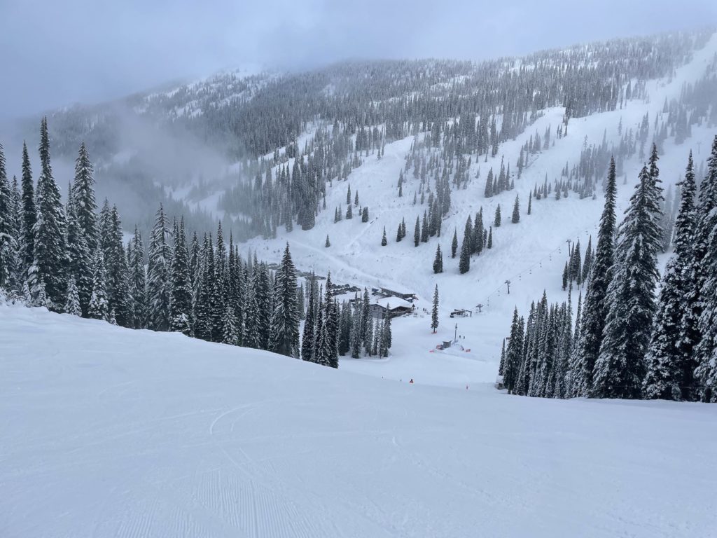 Base area at Whitewater, BC - January 2023