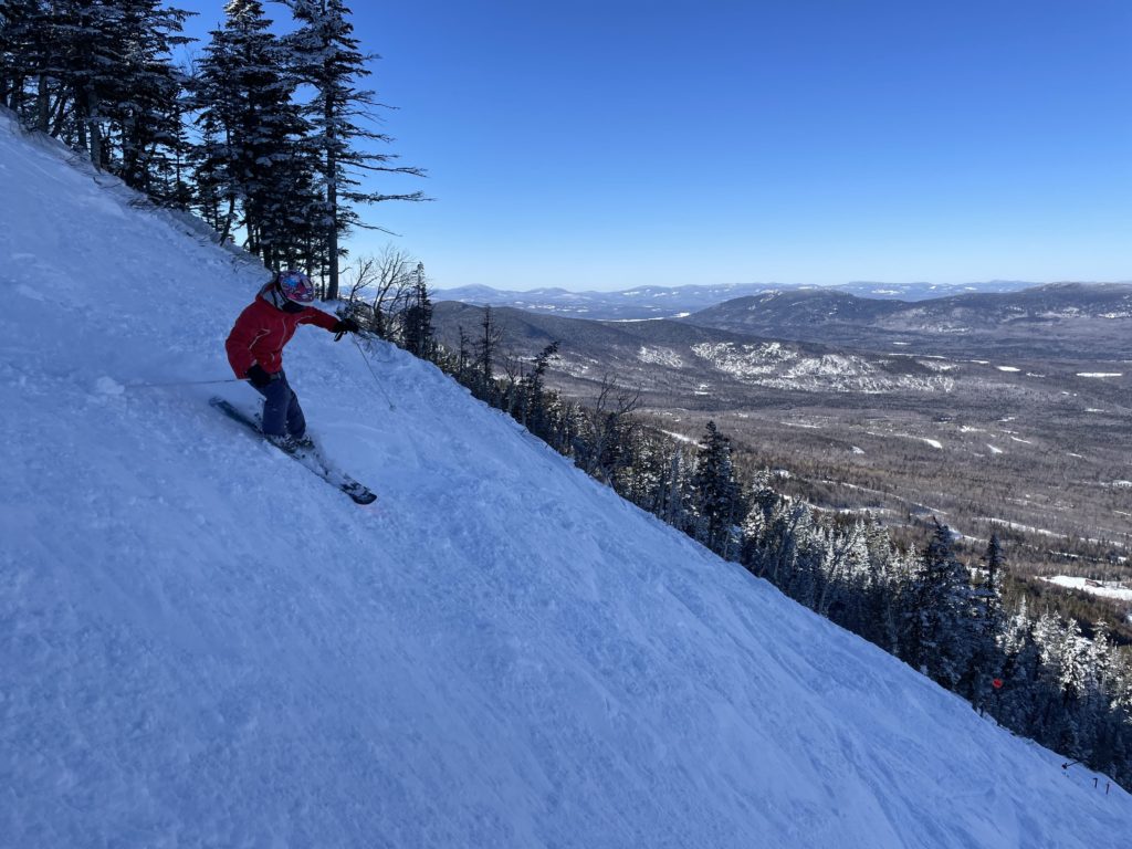 Plenty of steep stuff was skied at Sugarloaf, March 2023