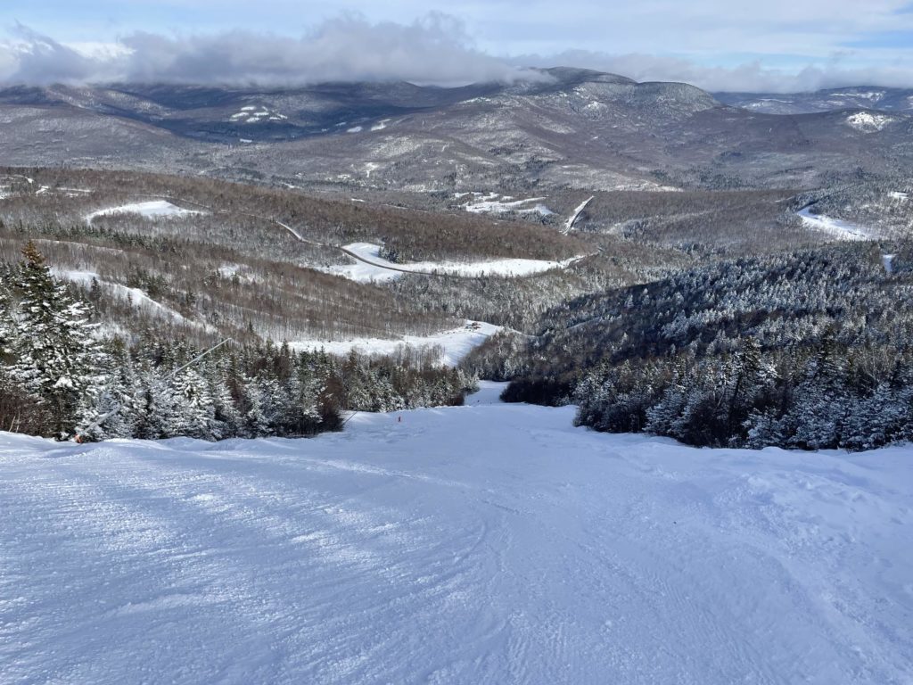 Double-black rated "Vortex" at Sunday River, March 2023