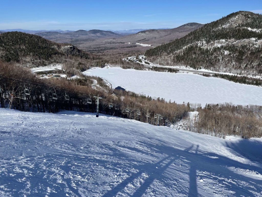 The zoomer lift at Cannon Mountain, March 2023