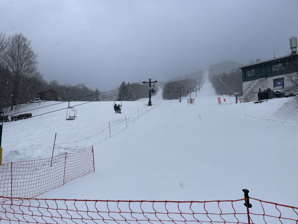 Madonna Chair at Smugglers' Notch, March 2023