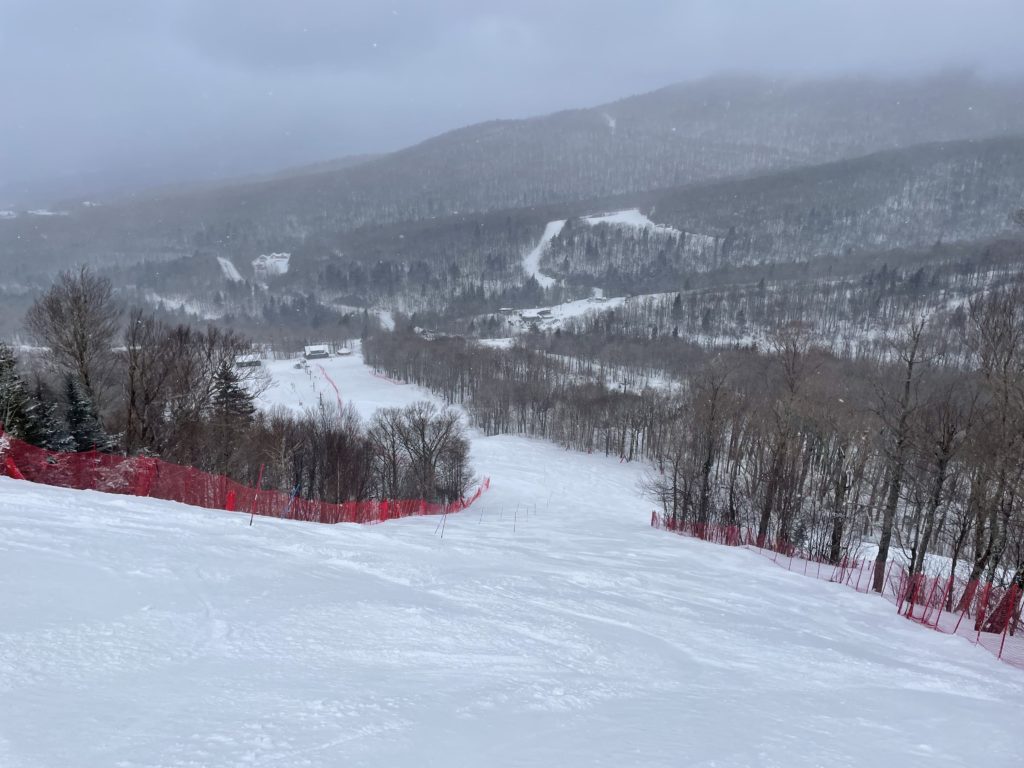 Pipeline Escape on Sterling Mountain at Smugglers' Notch, March 2023
