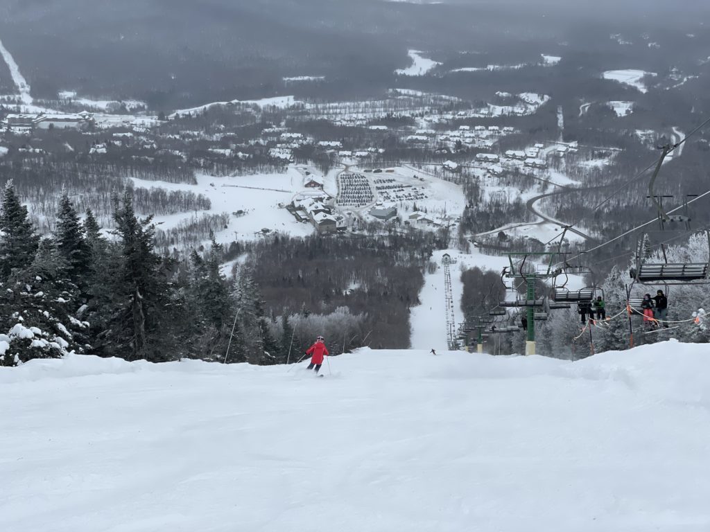Jet chair and run at Jay Peak, March 2023