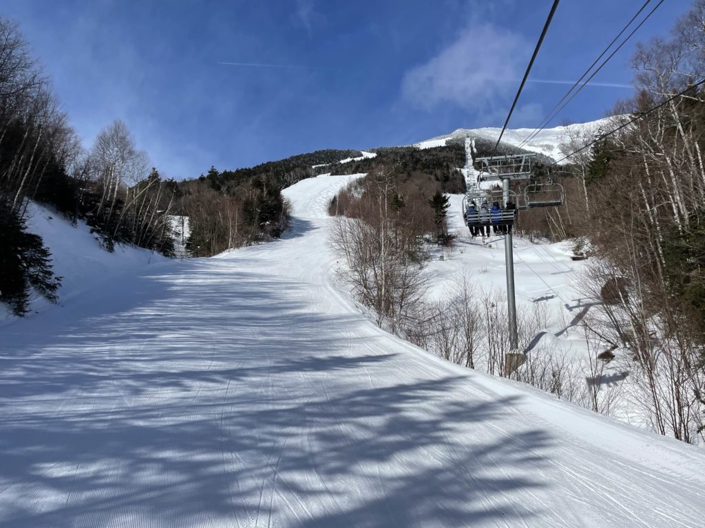 The Summit Quad chair at Whiteface - March 2023