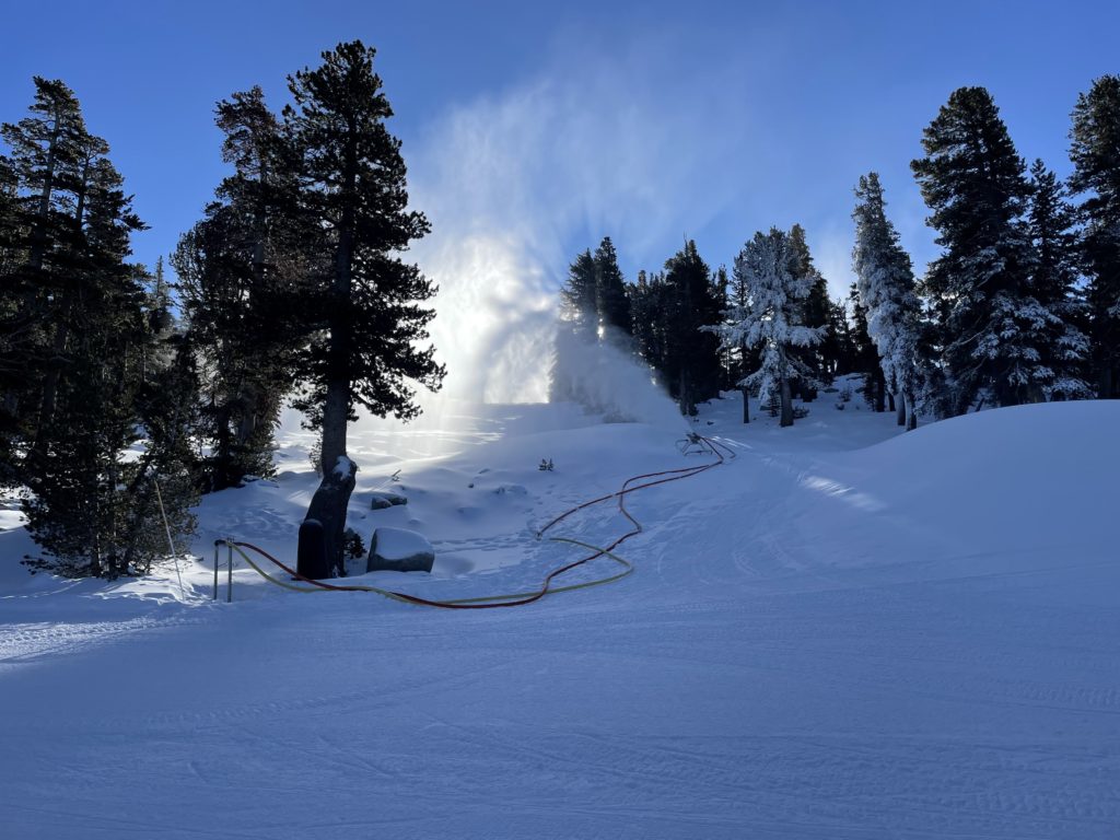 Snowmaking at Heavenly, December 2023