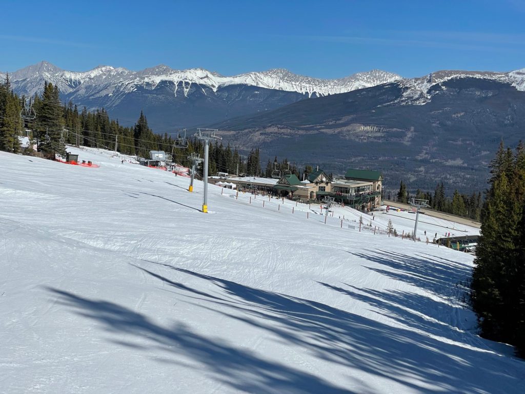 Base lodge at Marmot Basin, March 2024