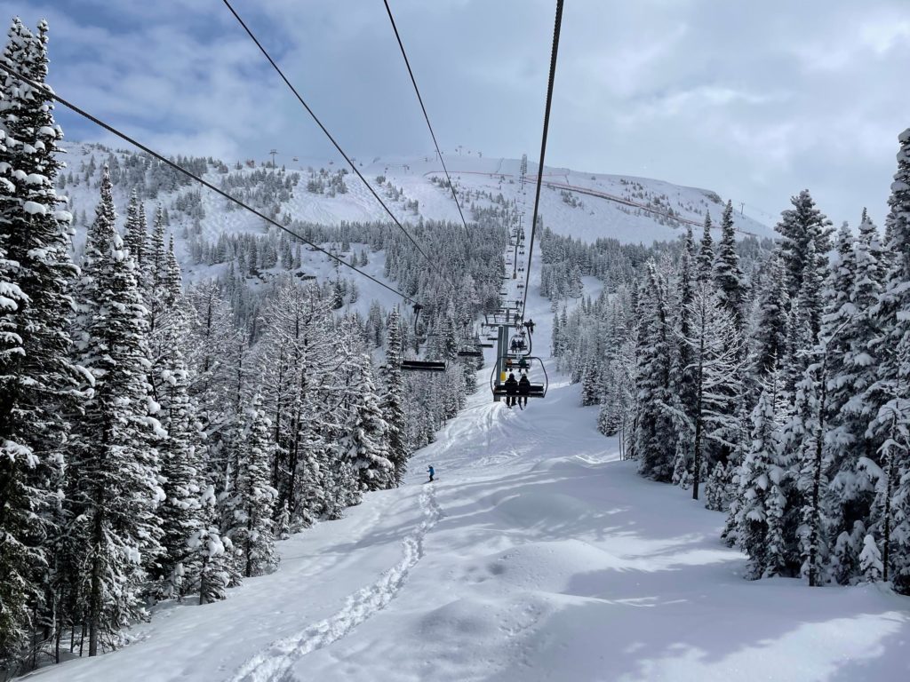 The Angel Express at Banff Sunshine Village, March 2024