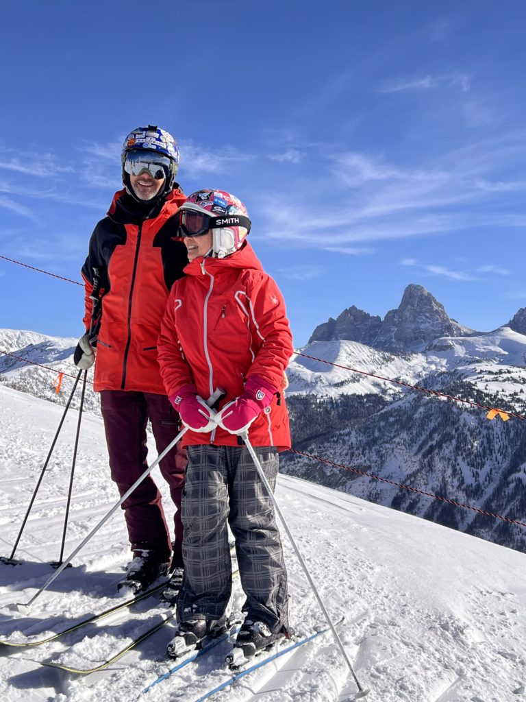 Posing in front of Grand Teton, December 2024