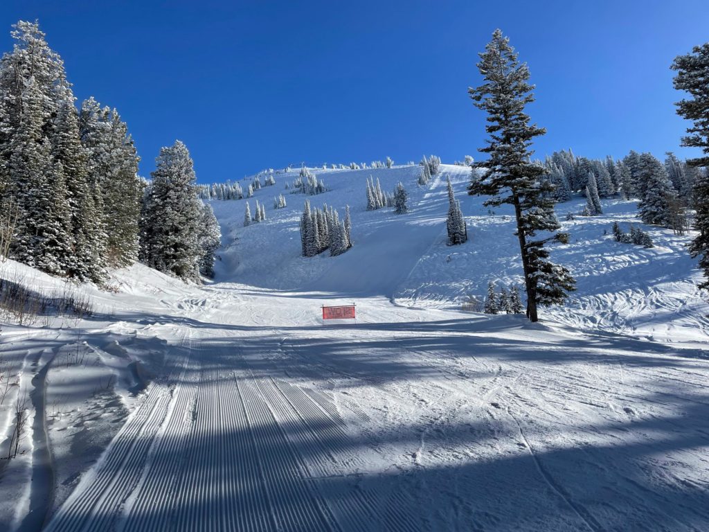 The Crazy Horse run at Grand Targhee, December 2024