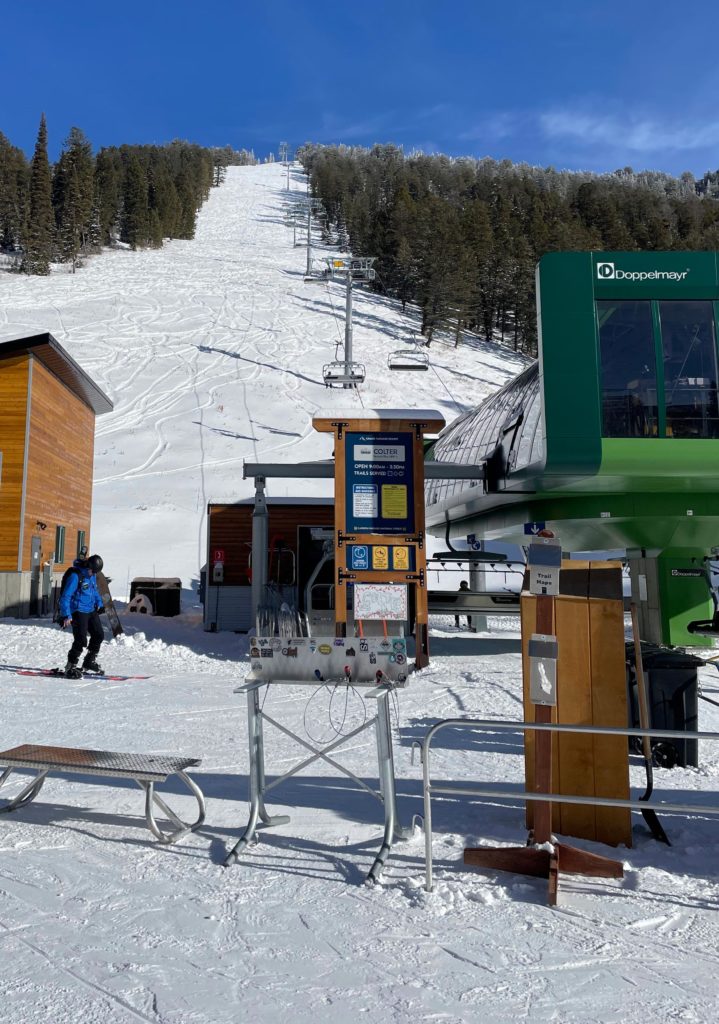 Base of the Colter lift at Grand Targhee, December 2024