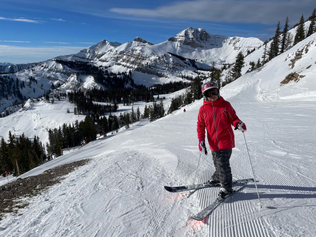 Looking west from the top of the Sublette chair at Jackson Hole, December 2024