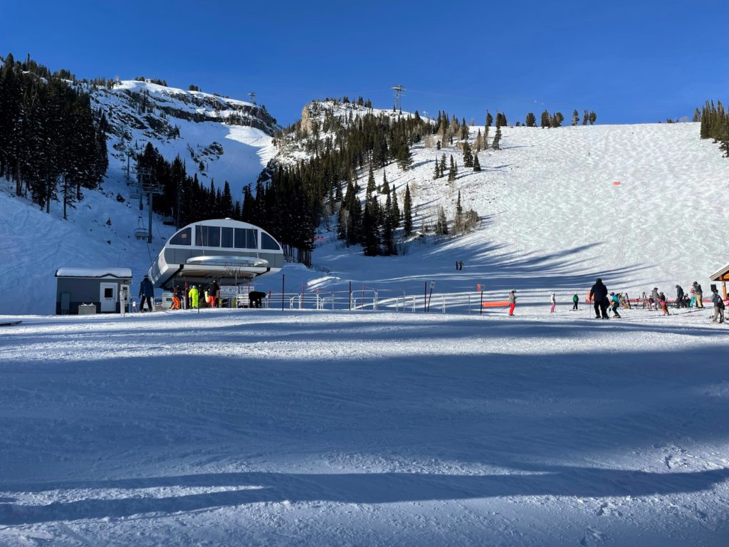 Grand Opening day of the new Sublette Chair at Jackson Hole, December 2024