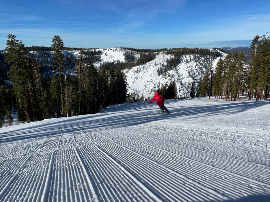 Early January groomer off the Polar Express at Bear Valley, 2025